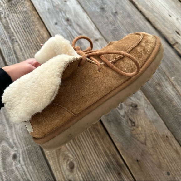 UGG Diara Foldover Suede Lace Up Booties - Picture 3 of 9